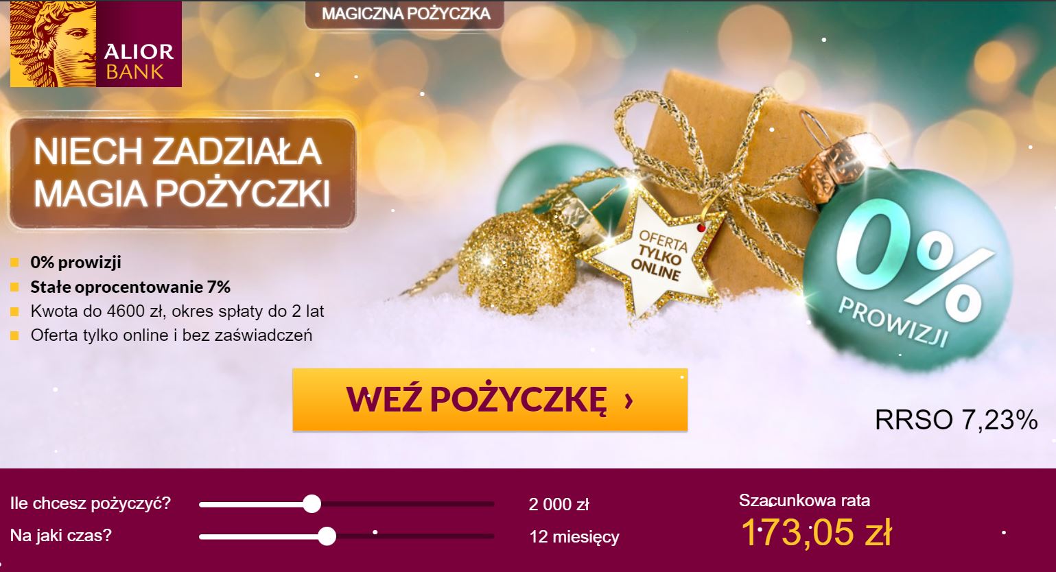 Pożyczka Magiczna Alior Bank