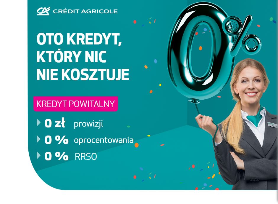 Kredyt powitalny Credit Agricole