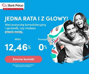 Pekao pożyczka Konsolidacyjna do 250 000 zł. Sprawdź o ile mniej możesz płacić!