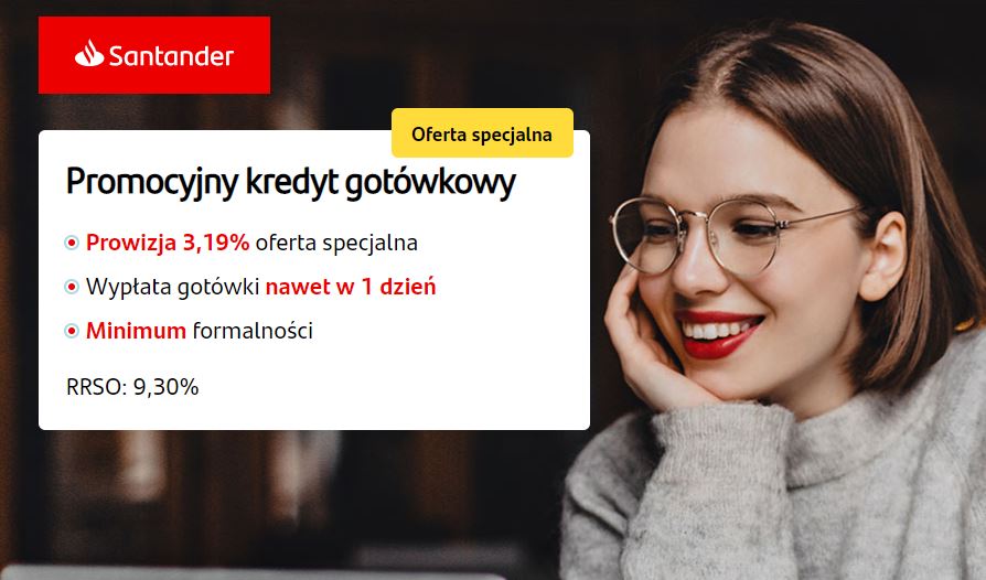 Santander tani kredyt gotówkowy online